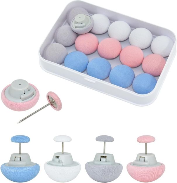 Confezione da 16 fermagli per trapunte - Fermacoperte a forma di fungo_voghion.com