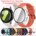 Klaasümbris + silikoonrihm Samsung Galaxy Watch 7 jaoks 6 5 4 40mm 44mm spordirihm hingav käevõru 20mm kellarihm Galaxy 7 jaoks_voghion.com
