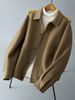2025 New Autumn Men's Wool Coat Short Lapel Double-Sided Woolen Jacket Fashion Versatile Casual Trend_voghion.com