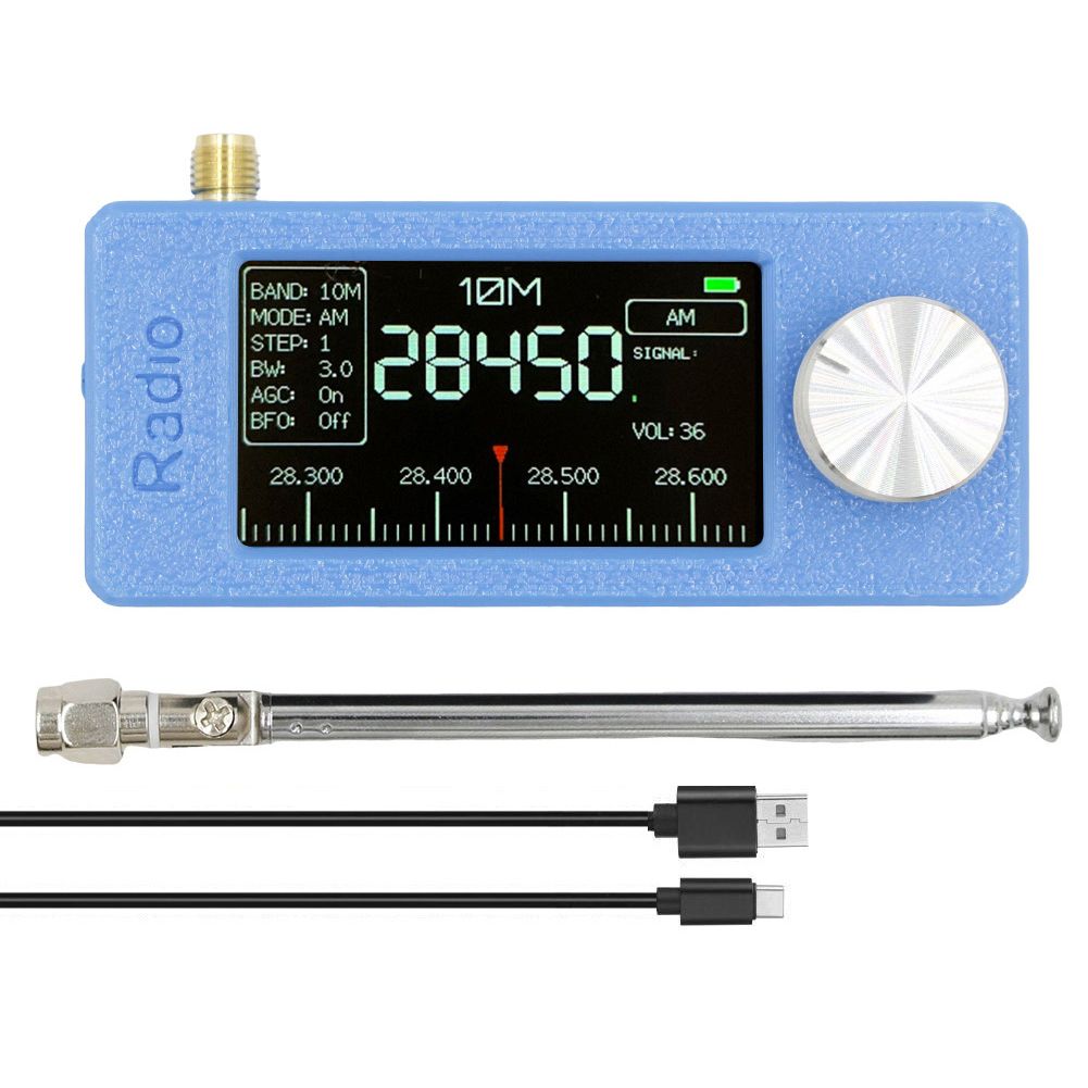 4732 0.5-108mhz Pocket Mini 1.9inch IPS Screen All Band Receiver With Antenna FM/AM HF SW MW VHF Radio_voghion.com