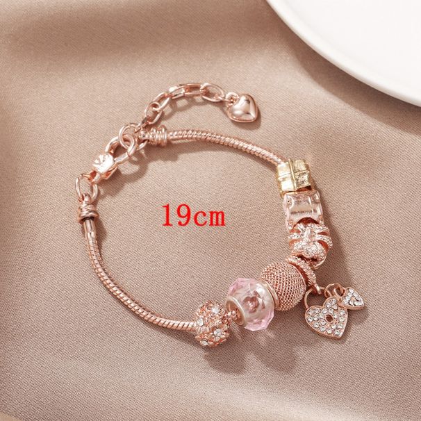 Armband DIY flickaktigt rosa liten färsk blomma älskar avtagbara armbandstillbehör_voghion.com