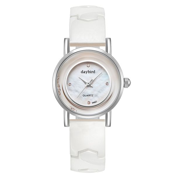 Proud Bird Keramik-Damenuhr im koreanischen Stil, weiß, wasserdicht, 2017, neuer Modetrend, Quarzuhr für Studenten_voghion.com