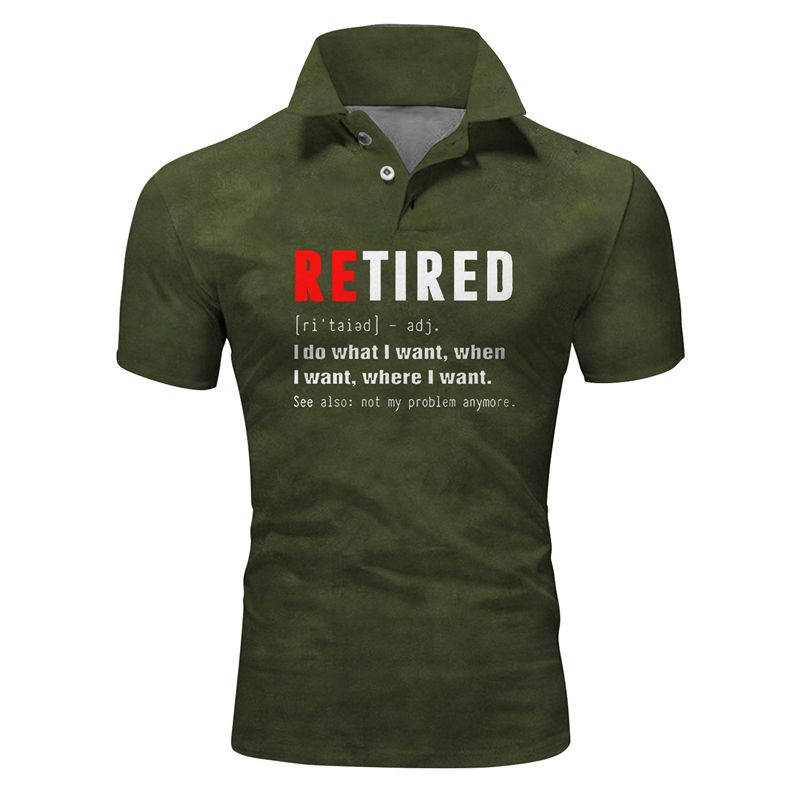 Sommer Herren gestreifte Kurzarm Button-Down-Kleidung Poloshirt Herren 3D-gedruckte Grafiken atmungsaktives Freizeitoberteil_voghion.com