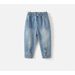 Cross-Border Malwee Girls' Jeans Autumn Winter New European And American Style Elastic Waist Pants For Young Children_voghion.com