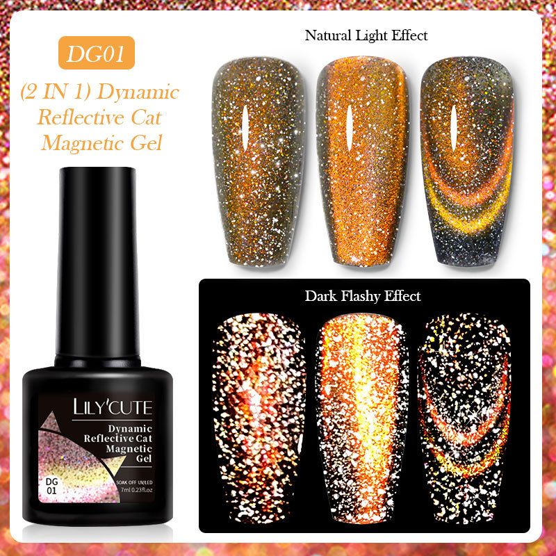 Nail Glue Dynamic Diamond Cat's Eye Nail Polish Nail Polish Nail Salon Dedicated Nail Polish Phototherapy Cat's Eye Glue_voghion.com