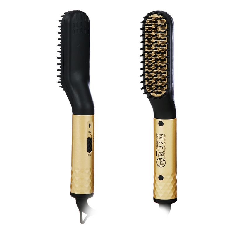 Mini Male Electric Beard Styling Comb Men's Beard Hair Straightener Beard Hair Straightener Comb _voghion.com