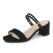 Version Ddmywed Korean New Roman Sandals Women S Middle Student Open Toe Thick Heel One Line Sandal Two Pairs Of Shoes_voghion.com