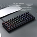 Mechanical Keyboard 61 Keys Small Tea Red Axis Mini Portable Computer Notebook Home Typing Office Luminous_voghion.com