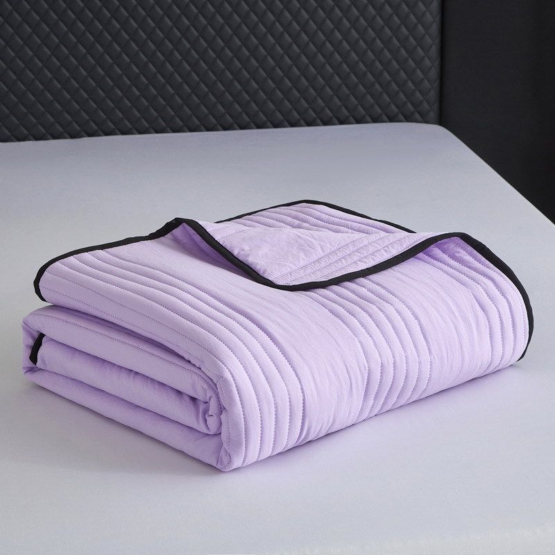 Soft Washed Cotton Summer Cooling Blanket – Lightweight Breathable, Active Dyeing Technology, Multiple Sizes & Colors_voghion.com