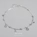 New Style S Pure Silver Personality Round Bead Five-Pointed Simple Women's Star Anklet Beach Fashion Jewelry_voghion.com