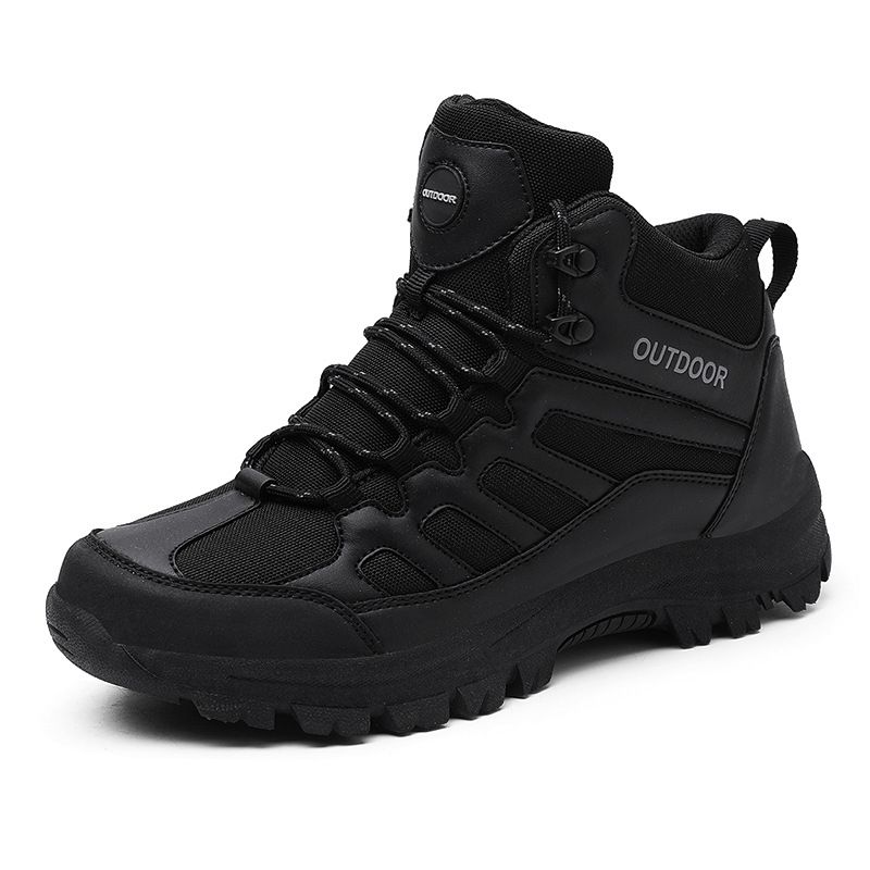 Men's shoes Outdoor hiking shoes outdoor shoes non-slip wear-resistant hiking shoes thick-soled waterproof travel shoes_voghion.com