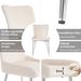 4er Set Samt Esszimmerstühle Mit Silbernen Metallbeinen, Beige_voghion.com