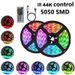RGB-LED-Lichtstreifen, 18 LEDs/Meter – Smarte Bluetooth-App und Fernbedienung, DIY-schneidbar, 5050 SMD für Heimdekoration, TV-Hintergrundbeleuchtung, Partybeleuchtung_voghion.com