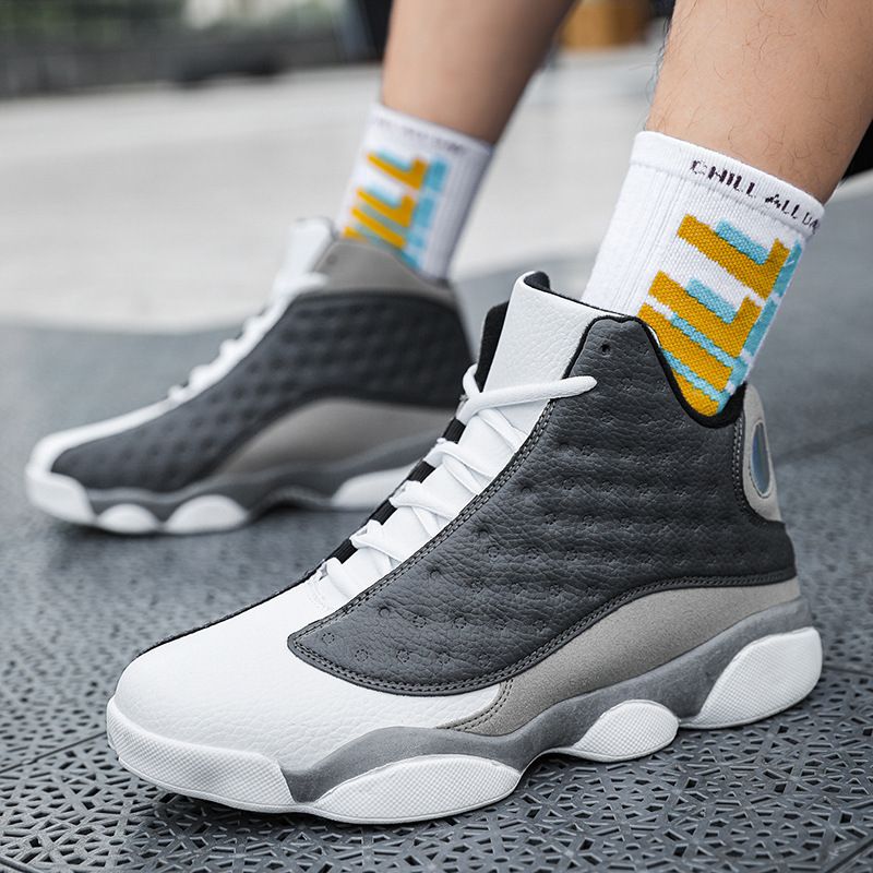 3 Basketball Men Casual Large Size 47 Sports Students High-top Running For Big Kids Practical Training Shoes_voghion.com