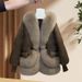 Daai Mei Yiyuan Winter New Stylish Thickened Warm Cotton Jacket Loose Fashion Large Fur Collar Women_voghion.com