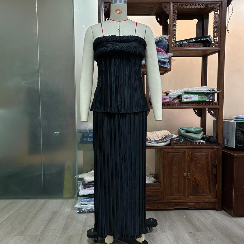 Tailleur-pantalon décontracté de couleur unie pour femmes_voghion.com