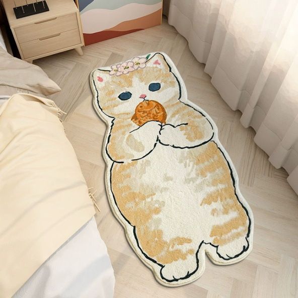 Kids Playroom Rug – Plush Faux Wool Carpet With Cartoon Prints – Non-Slip Soft Floor Mat For Bedroom & Nursery – Machine Washable_voghion.com