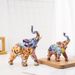 Nordic Graffiti Colorful Elephant Ornament Creative Resin Craft Home Entrance Desktop Art Decoration_voghion.com