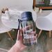 Water Bottle Anti-drop Large Capacity Plastic High Temperature Resistant Unisex Student Portable Simple Tea With Filter_voghion.com