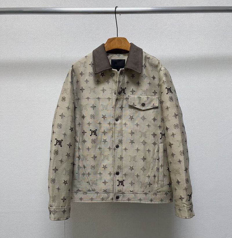 ​​Jacquard-Bomberjacke für Herren | Gesteppte Polyestermischung | Slim-Fit Freizeitmantel mit Stehkragen (Khaki)​​_voghion.com
