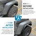 Front & Rear Fenders Compatible With 2020-2024 Jeep Wrangler Gladiator JT Sport & Willys_voghion.com