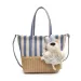 Borsa a mano in tela intrecciata in stile coreano, patchwork, per donna, estiva, a righe, casual, versatile, a tracolla_voghion.com