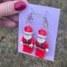 New Christmas Santa Claus Pendant Women's Hook Earrings Creative Santa Claus Statue Handmade Jewelry Earrings Christmas Gift_voghion.com