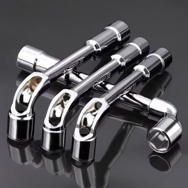 Strumenti hardware - Chiave forata a specchio - Chiave a bussola a gomito a L - Chiave per tubi manuale con bocca di fresatura a 7_voghion.com