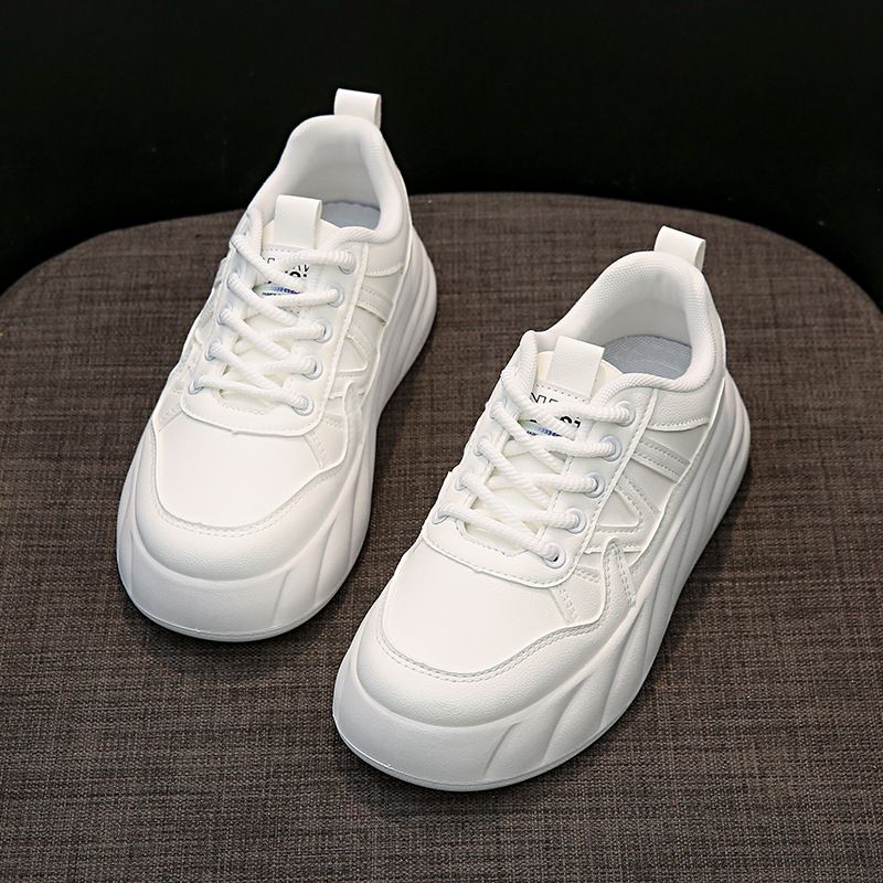 2024 kleine weiße Damen Herbst Neue koreanische Ausgabe Ins Student Freizeit Sport Vielseitige Board Schuhe Street Shot AW5001_voghion.com