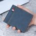 New Frosted Men's Wallet Short Large Capacity Fashion Retro Three-in-One Bag Men's Wallet Multi-Layer_voghion.com