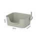Vierkante doos, groot, middelgroot, halfopen badtoilet, spatwaterdichte geïntegreerde kattenbak_voghion.com