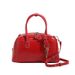 Oil Wax Leather Red Bride Wedding Boston With Lock Key Commuter Handbag Bowling Single Shoulder Crossbody Bag_voghion.com