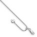 Sterling Silver RH-plated Adjustable Box Chain Anklet_voghion.com