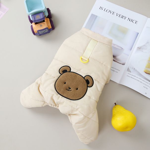 Pet dog autumn and winter new clothes, pet clothing 22 obediently bear four leg cotton clothes_voghion.com