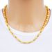 New For Men And Women, Fashionable Sand Face Solid Buddha Bead Necklace Plated With Thick Gold As A Head Accessory_voghion.com