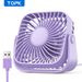 4Inch USB Mini Desk Fan, 3 Speeds Quiet Portable Desktop Table Fan, 360°Adjustment Personal Small Fan For Bedroom_voghion.com