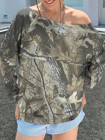 Felpa oversize con stampa 3D alla moda - Top casual a maniche lunghe alla moda per donne e uomini (grigio siderale scuro, dalla S alla XXL)_voghion.com