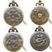 Neue chinesische Drachentasche Phoenix Half Eagle Hollow Antique Black Face Quarz Halskette_voghion.com