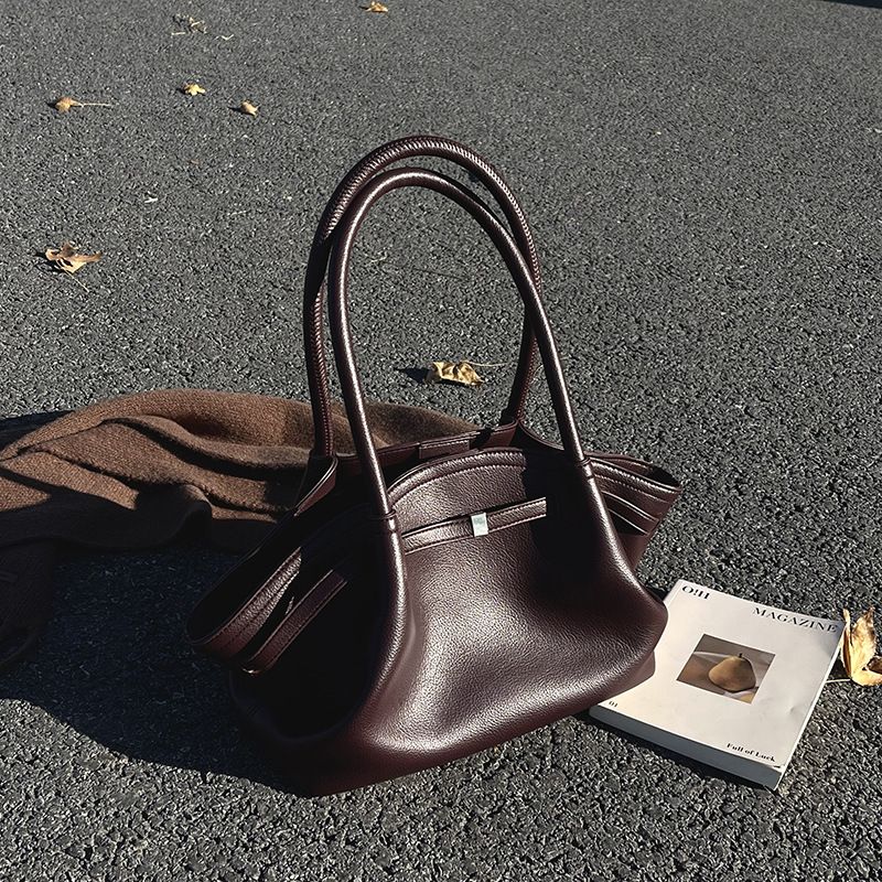 Sacs pour femmes Sac fourre-tout de grande capacité pour femmes Automne et hiver Nouveau style paresseux pour les déplacements Sac à bandoulière en PU pour panier de légumes Grand sac à boulettes_voghion.com