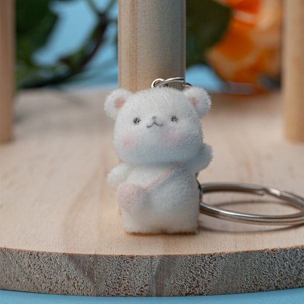 Niedlicher Cartoon-Anhänger aus Harz, strömend, winkender Bär, exquisit, für Mädchen, Rucksack, Tasche, Auto, Schlüsselanhänger_voghion.com