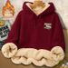 Hooded lambskin hoodie 2024 new autumn winter with thickened and ultra thick insulation fleece 12_voghion.com