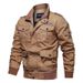 Spring And Autumn Military Jacket Male Cotton Water Wash Collar Pilot Cotton Jacket Large Size Plus Velvet Winter Youth_voghion.com