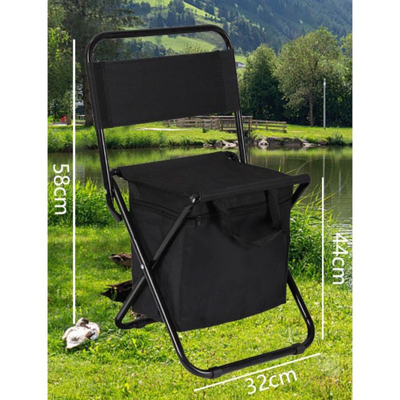 Multifunktionell utomhusstolväska, isoleringsväska med stor kapacitet, hopfällbar, enkel och bekväm, lämplig för resor, camping, fiske,_voghion.com