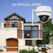 Camhipro 5MP WiFi PTZ Dome Camera - HiSilicon Chipset, Cloud Storage Supported_voghion.com
