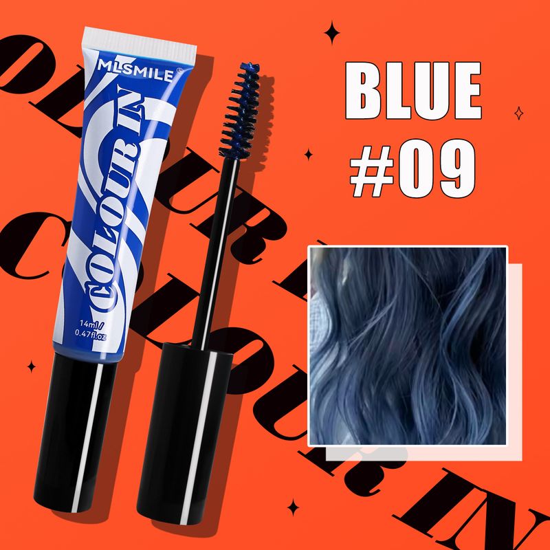 Teinture capillaire jetable MLSMILE, rouge, jaune et bleu, coloration pour sourcils, maquillage de scène_voghion.com