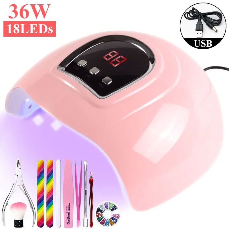 Nail Drying Lamp For Nails UV Light Gel Polish Manicure Cabin Led Lamps Nails Dryer Machine Professional Equipment_voghion.com