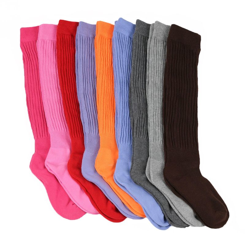 Slouch-Socken aus Schlingenflor in Bonbonfarben, mittellange Schlauchsocken mit Elefantenmuster und Noppenunterseite_voghion.com