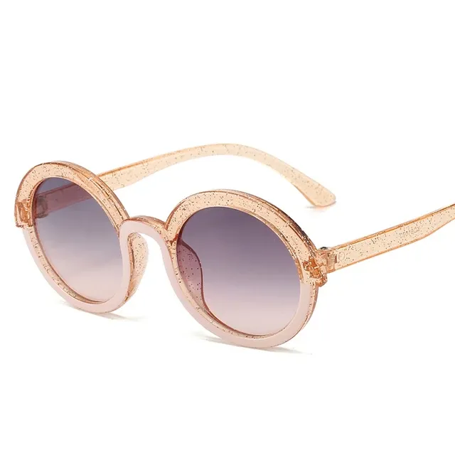 Occhiali da sole polarizzati per bambini alla moda, per ragazzi e ragazze, montatura in morbido TPEE, design a occhio di gatto, protezione solare UV400, occhiali rotondi_voghion.com