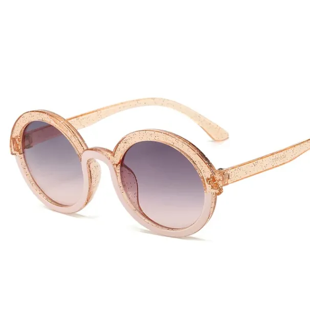 Occhiali da sole polarizzati per bambini alla moda, per ragazzi e ragazze, montatura in morbido TPEE, design a occhio di gatto, protezione solare UV400, occhiali rotondi_voghion.com