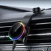 Cross Border New Product RGB Light Soft Rubber Magnetic Suction Car Wireless Fast Charging Charger Paste Phone Holder_voghion.com